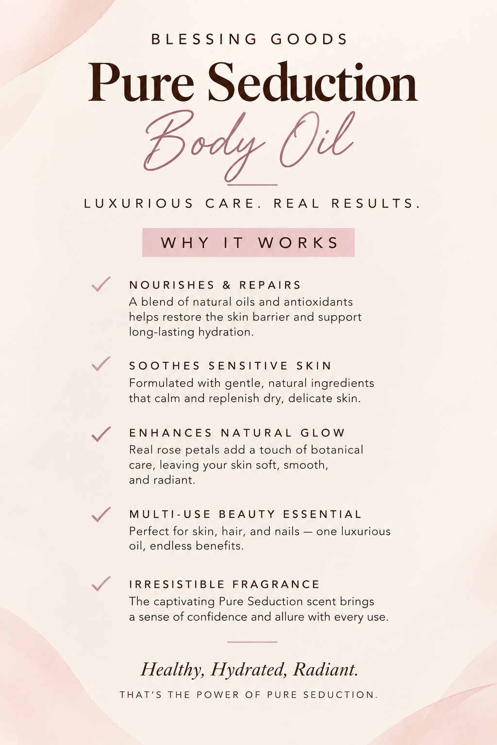Pure Seduction Body Oil