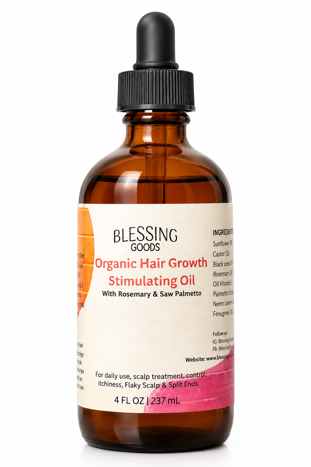 Organic Hair Growth Stimulating Oil