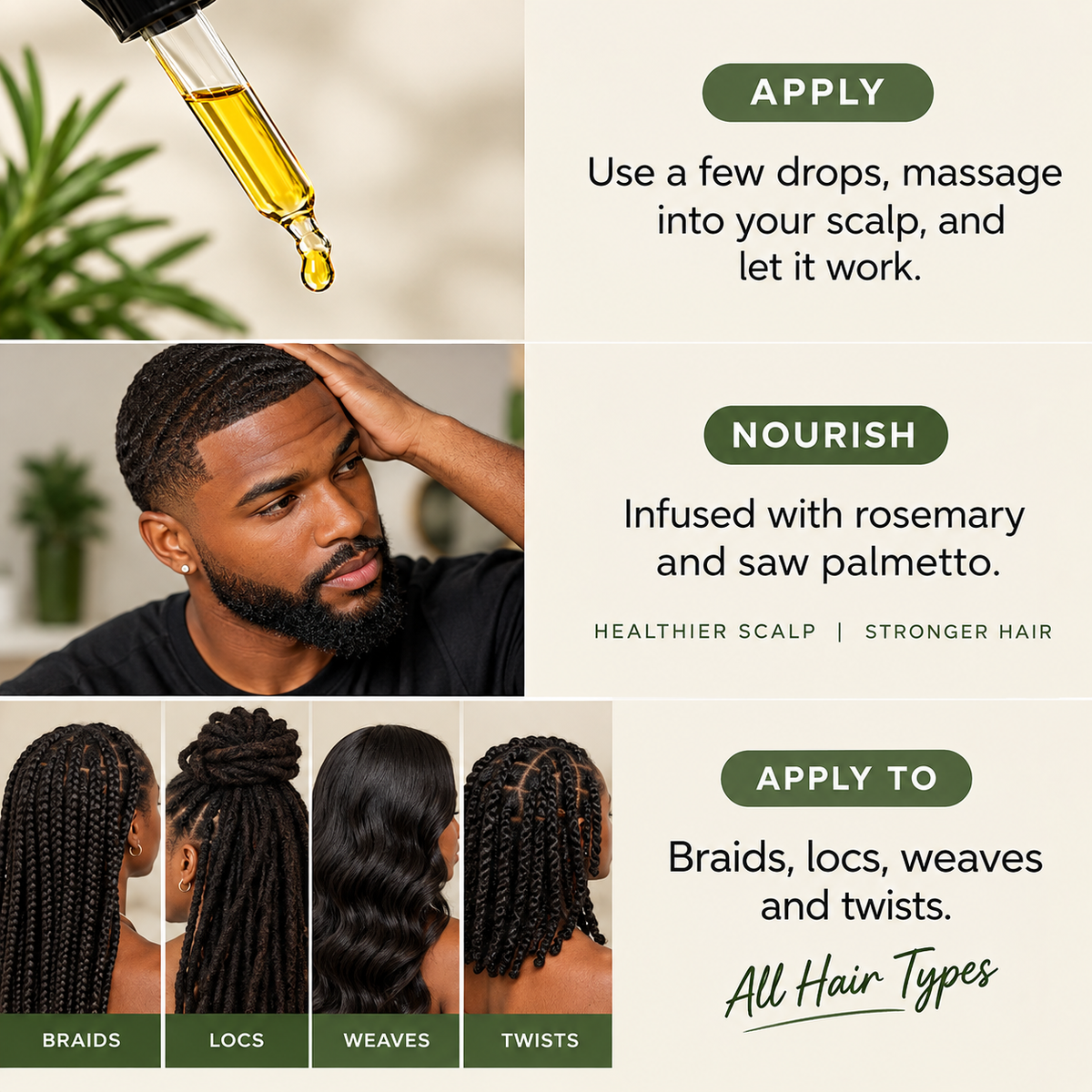 Organic Hair Growth Stimulating Oil